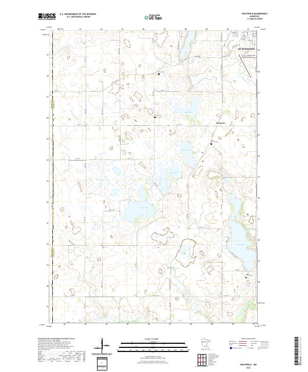 US Topo 7.5-minute map for Heatwole MN