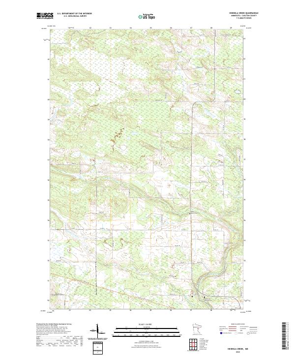 US Topo 7.5-minute map for Heikkila Creek MN