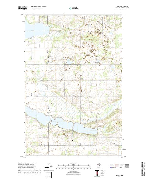 US Topo 7.5-minute map for Heinola MN