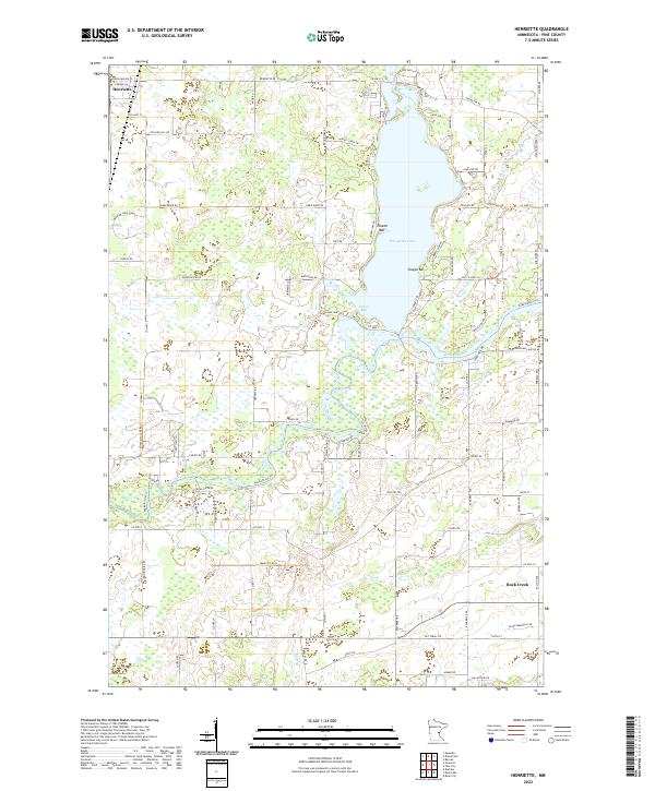 US Topo 7.5-minute map for Henriette MN
