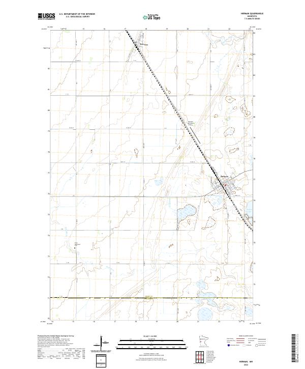 US Topo 7.5-minute map for Herman MN