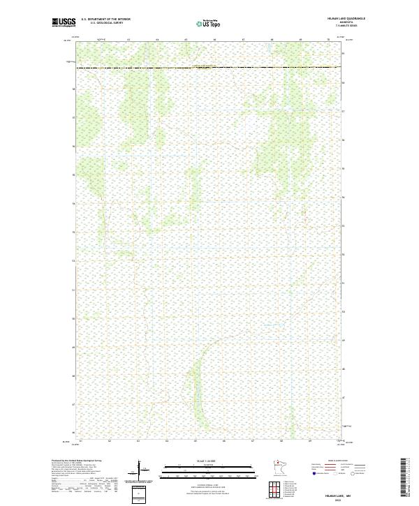 US Topo 7.5-minute map for Hilman Lake MN