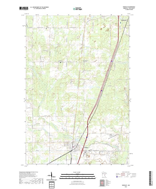 US Topo 7.5-minute map for Hinckley MN