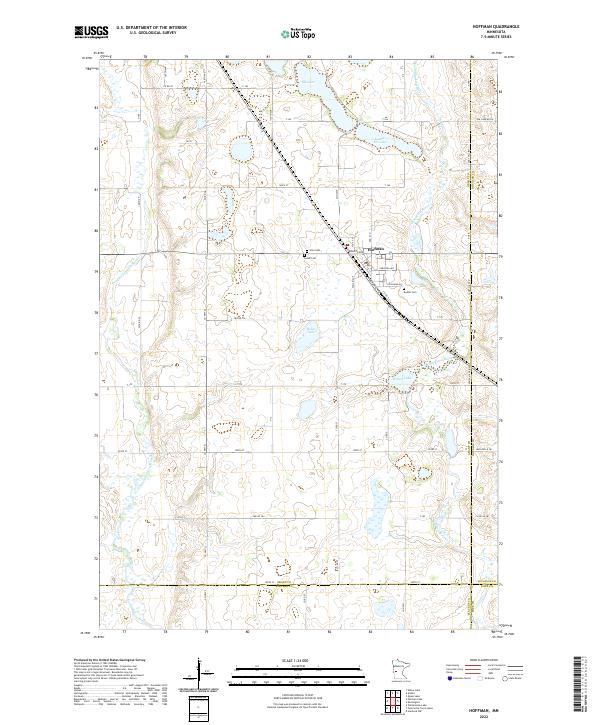 US Topo 7.5-minute map for Hoffman MN