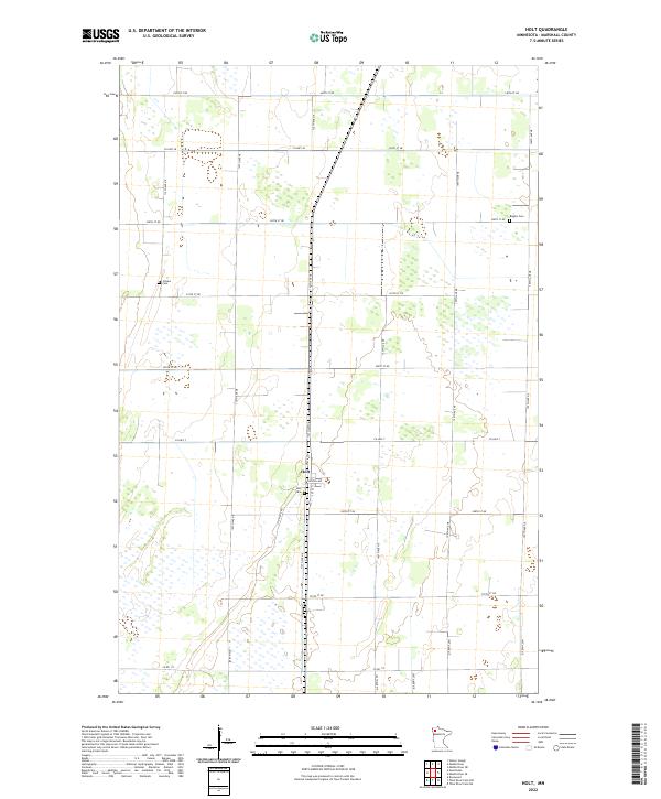 US Topo 7.5-minute map for Holt MN