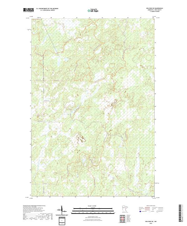 US Topo 7.5-minute map for Holyoke SW MN