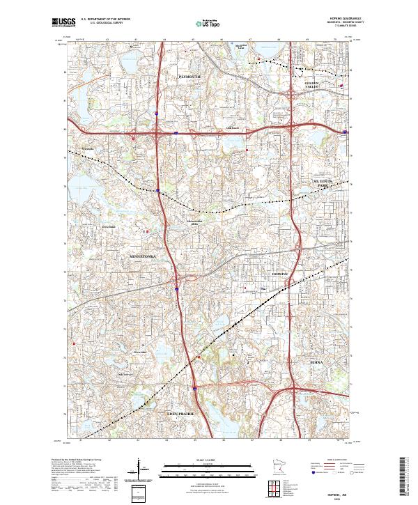 US Topo 7.5-minute map for Hopkins MN