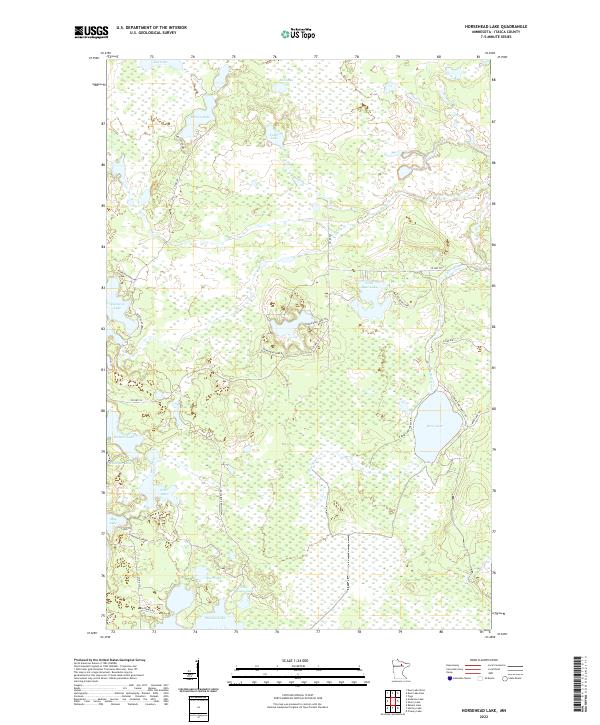 US Topo 7.5-minute map for Horsehead Lake MN
