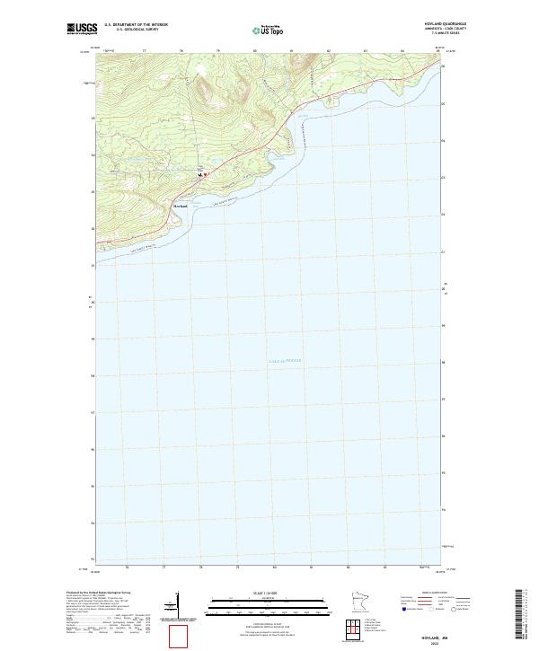 US Topo 7.5-minute map for Hovland MN