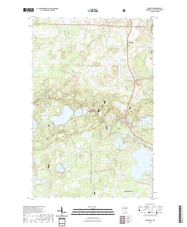 US Topo 7.5-minute map for Idington MN