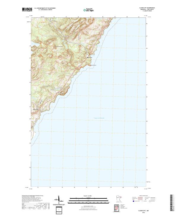 US Topo 7.5-minute map for Illgen City MN