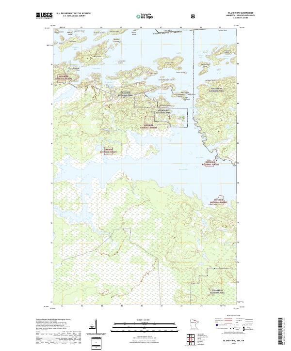 US Topo 7.5-minute map for Island View MNON