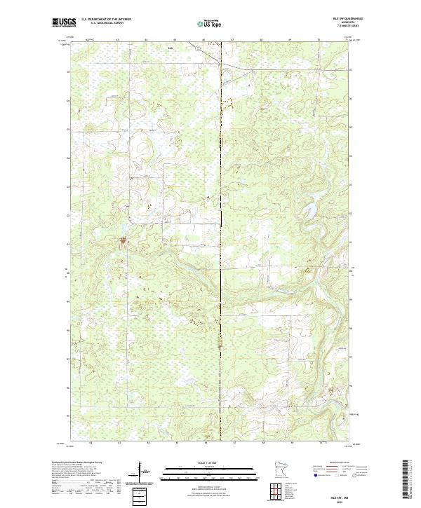 US Topo 7.5-minute map for Isle SW MN