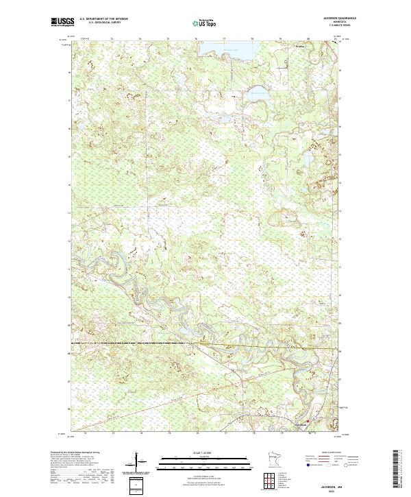 US Topo 7.5-minute map for Jacobson MN