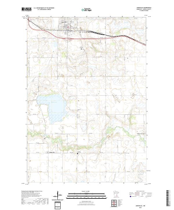 US Topo 7.5-minute map for Janesville MN