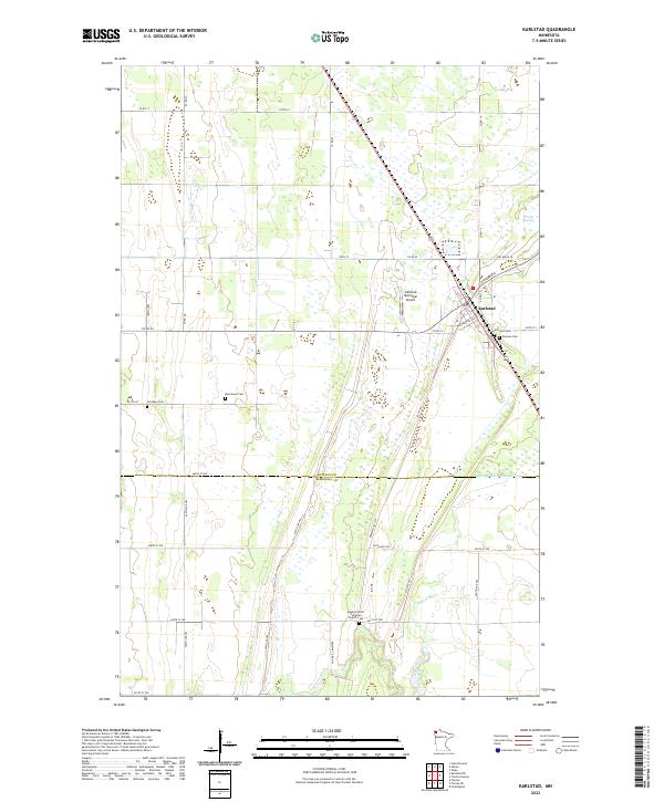 US Topo 7.5-minute map for Karlstad MN