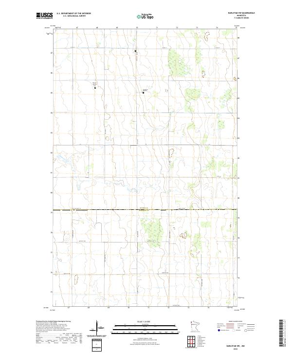 US Topo 7.5-minute map for Karlstad SW MN