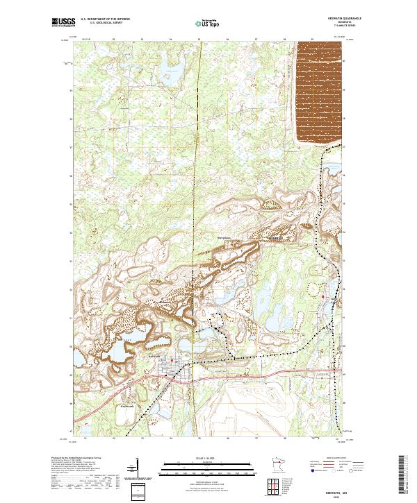 US Topo 7.5-minute map for Keewatin MN