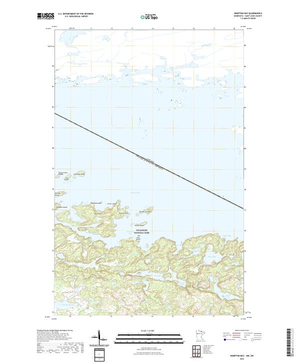 US Topo 7.5-minute map for Kempton Bay MNON