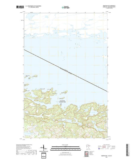 US Topo 7.5-minute map for Kempton Bay MNON – American Map Store