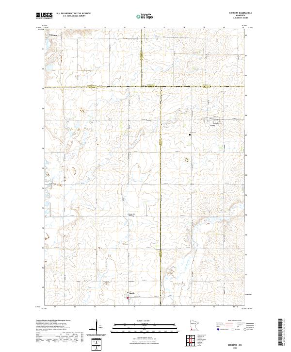 US Topo 7.5-minute map for Kenneth MN