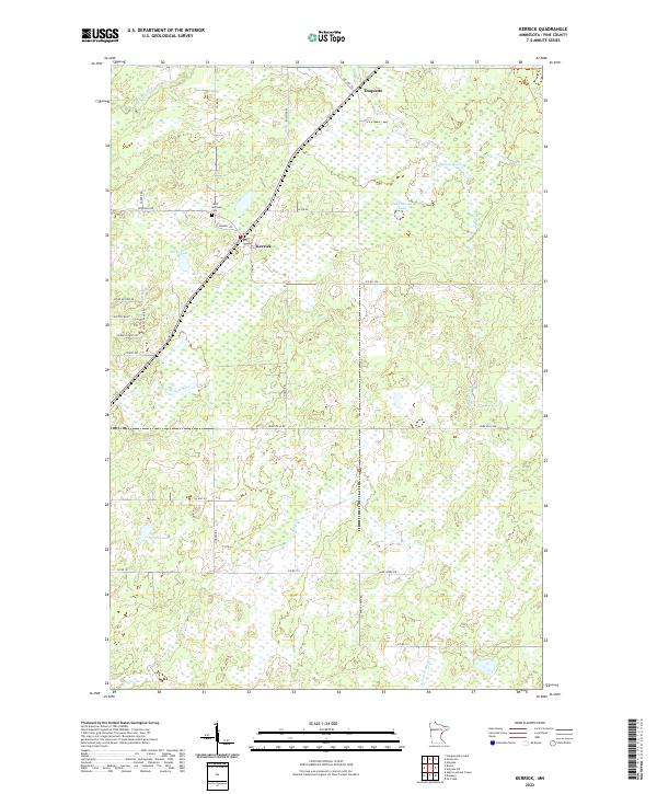 US Topo 7.5-minute map for Kerrick MN