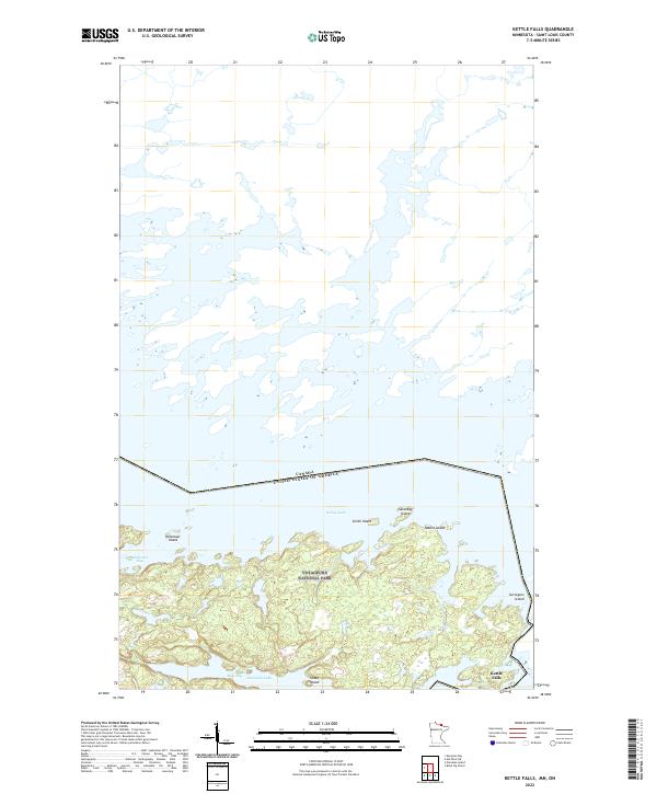 US Topo 7.5-minute map for Kettle Falls MNON
