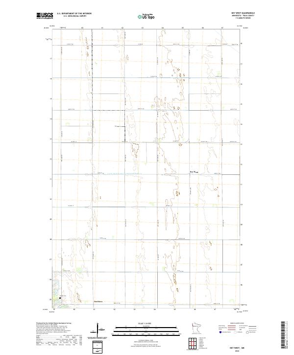 US Topo 7.5-minute map for Key West MN