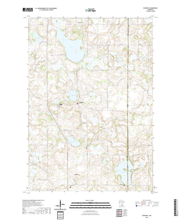 US Topo 7.5-minute map for Kilkenny MN