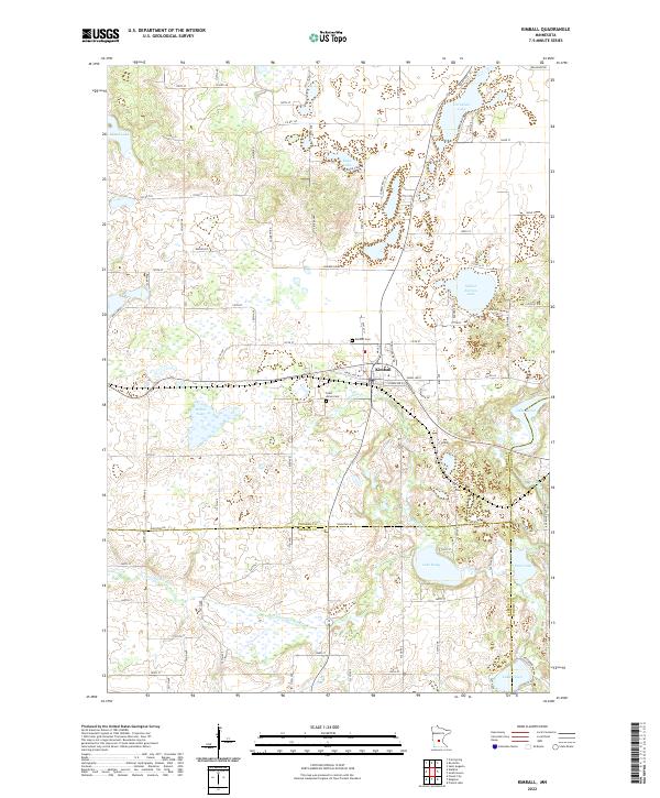 US Topo 7.5-minute map for Kimball MN