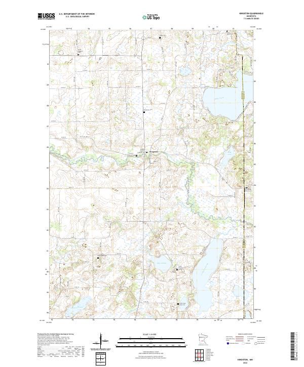 US Topo 7.5-minute map for Kingston MN
