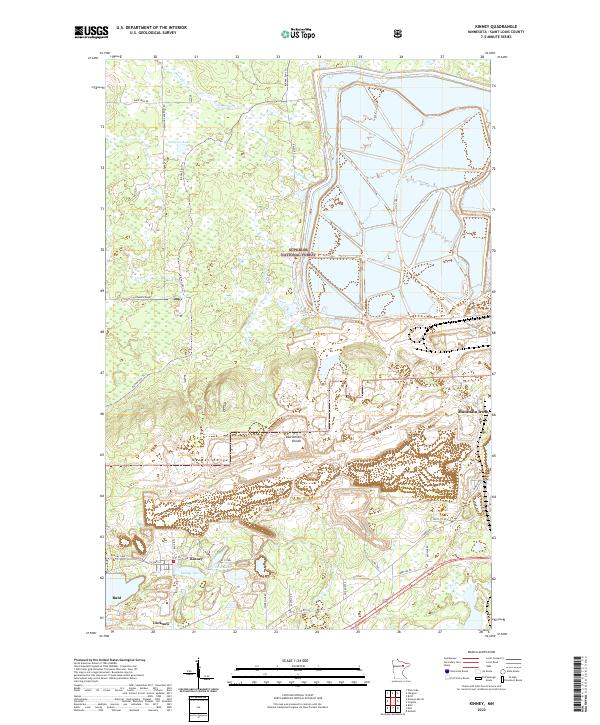 US Topo 7.5-minute map for Kinney MN