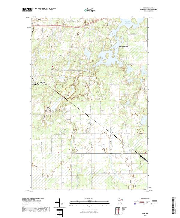 US Topo 7.5-minute map for Kirk MN