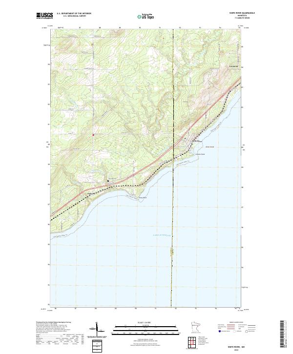 US Topo 7.5-minute map for Knife River MN