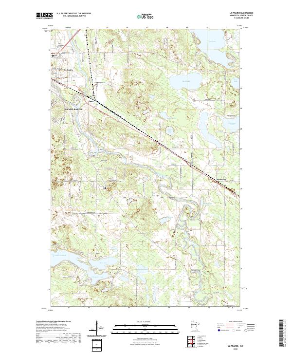 US Topo 7.5-minute map for La Prairie MN
