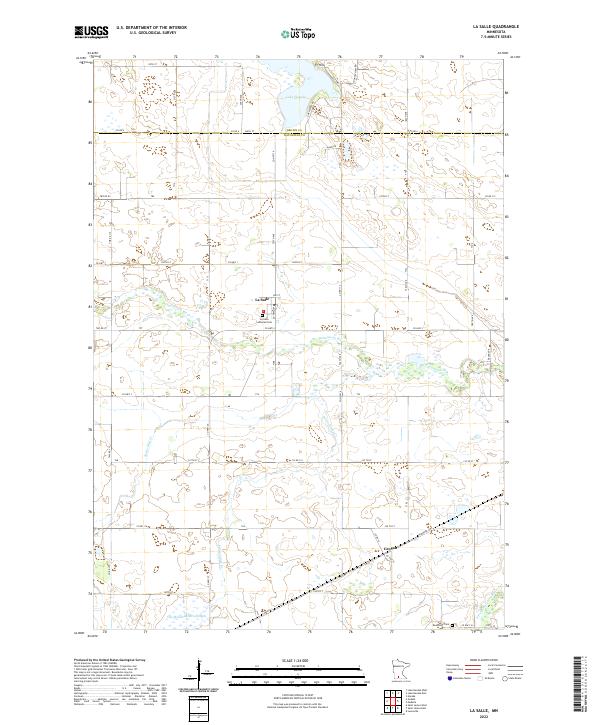 US Topo 7.5-minute map for La Salle MN