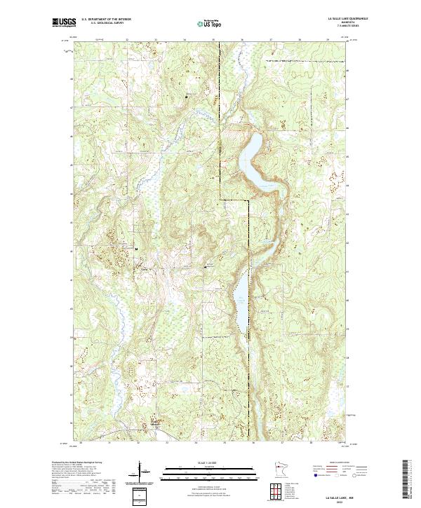 US Topo 7.5-minute map for La Salle Lake MN
