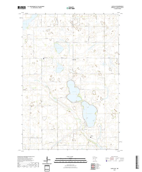 US Topo 7.5-minute map for Lake Allie MN