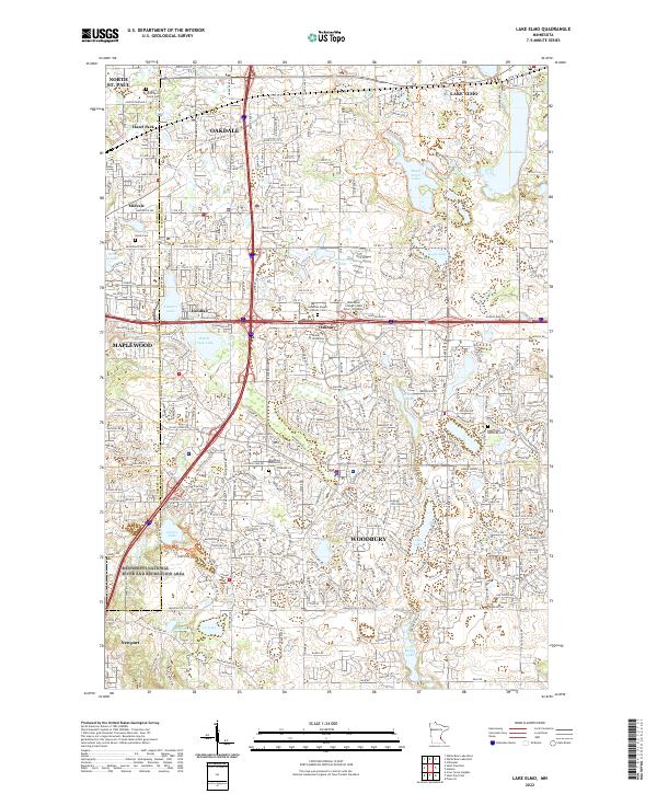 US Topo 7.5-minute map for Lake Elmo MN