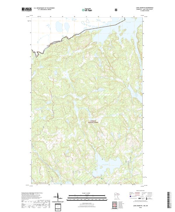 US Topo 7.5-minute map for Lake Jeanette MNON