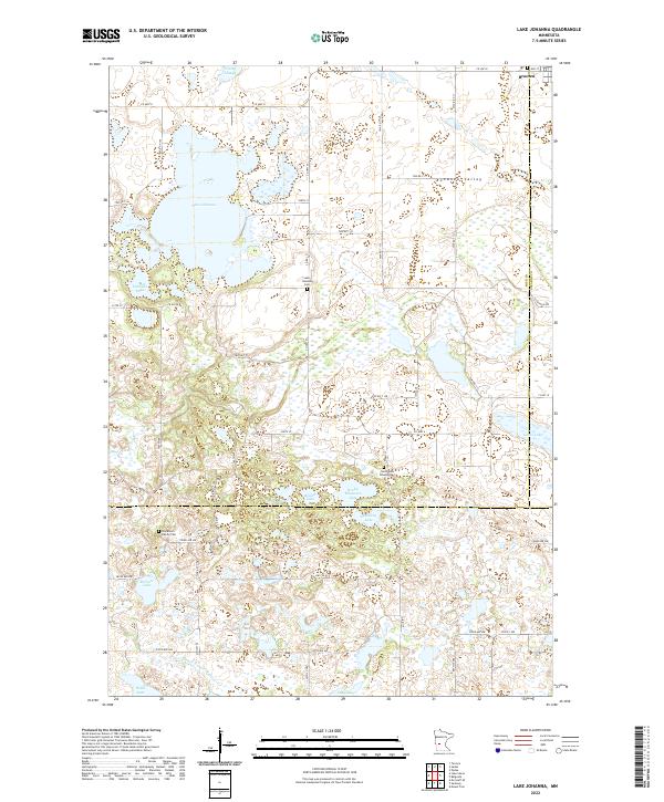 US Topo 7.5-minute map for Lake Johanna MN