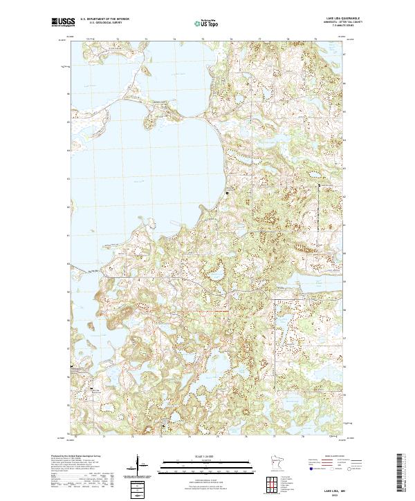 US Topo 7.5-minute map for Lake Lida MN