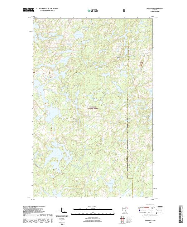 US Topo 7.5-minute map for Lake Polly MN