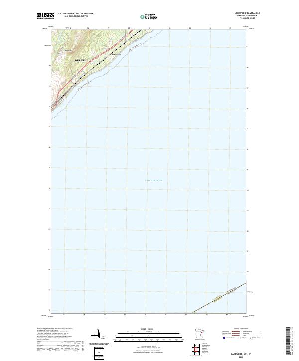 US Topo 7.5-minute map for Lakewood MNWI