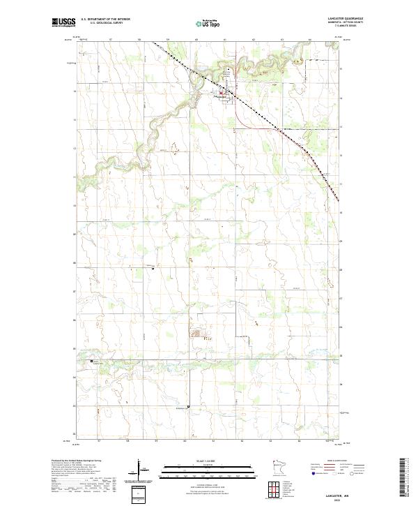 US Topo 7.5-minute map for Lancaster MN