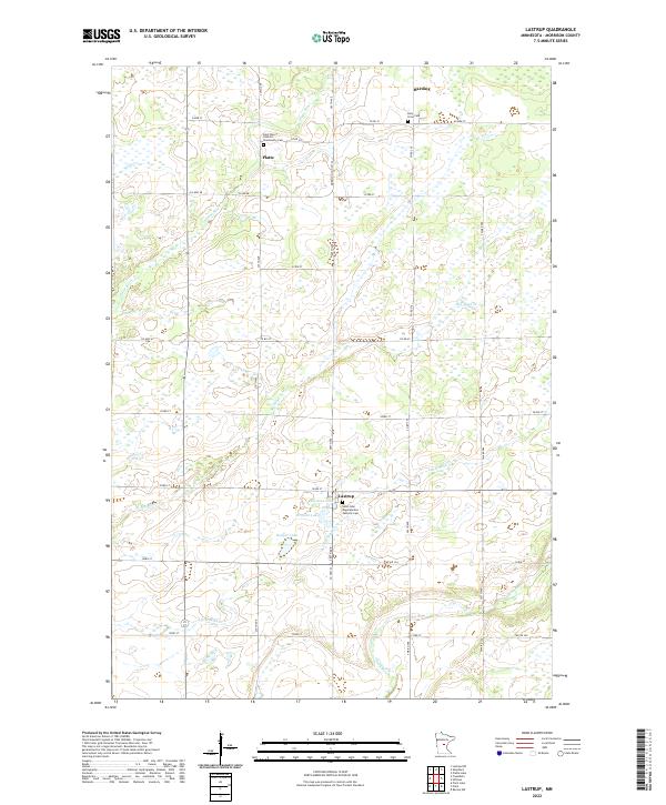 US Topo 7.5-minute map for Lastrup MN