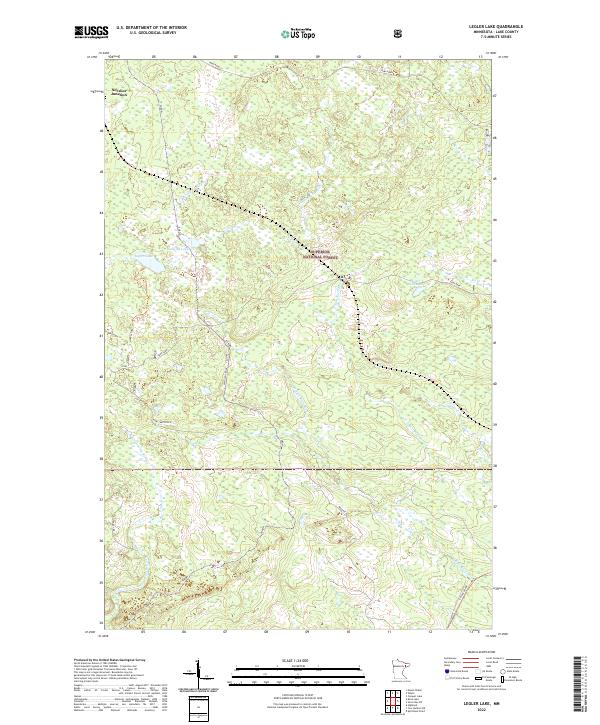 US Topo 7.5-minute map for Legler Lake MN