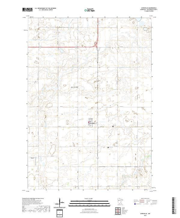 US Topo 7.5-minute map for Lewisville MN