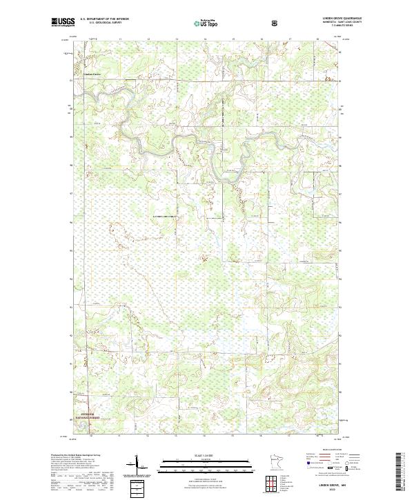US Topo 7.5-minute map for Linden Grove MN
