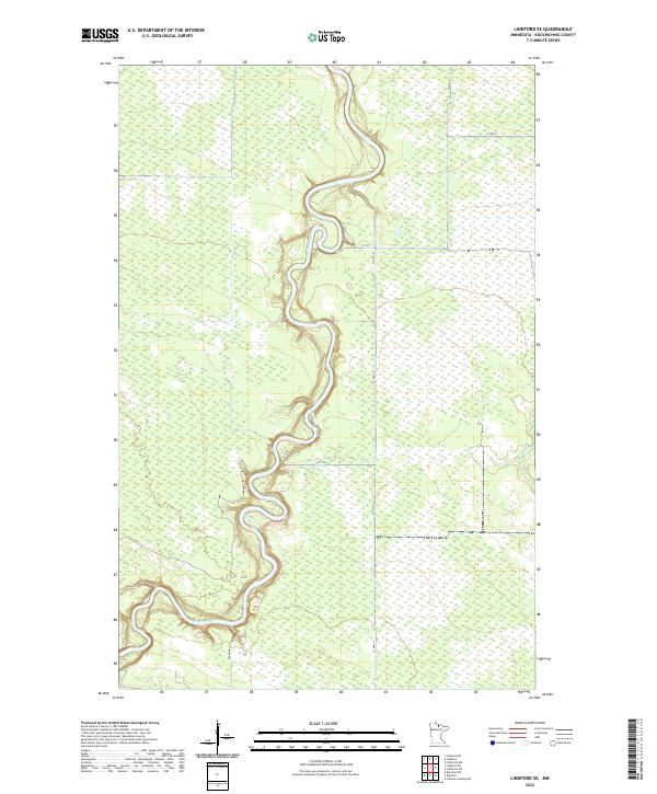 US Topo 7.5-minute map for Lindford SE MN